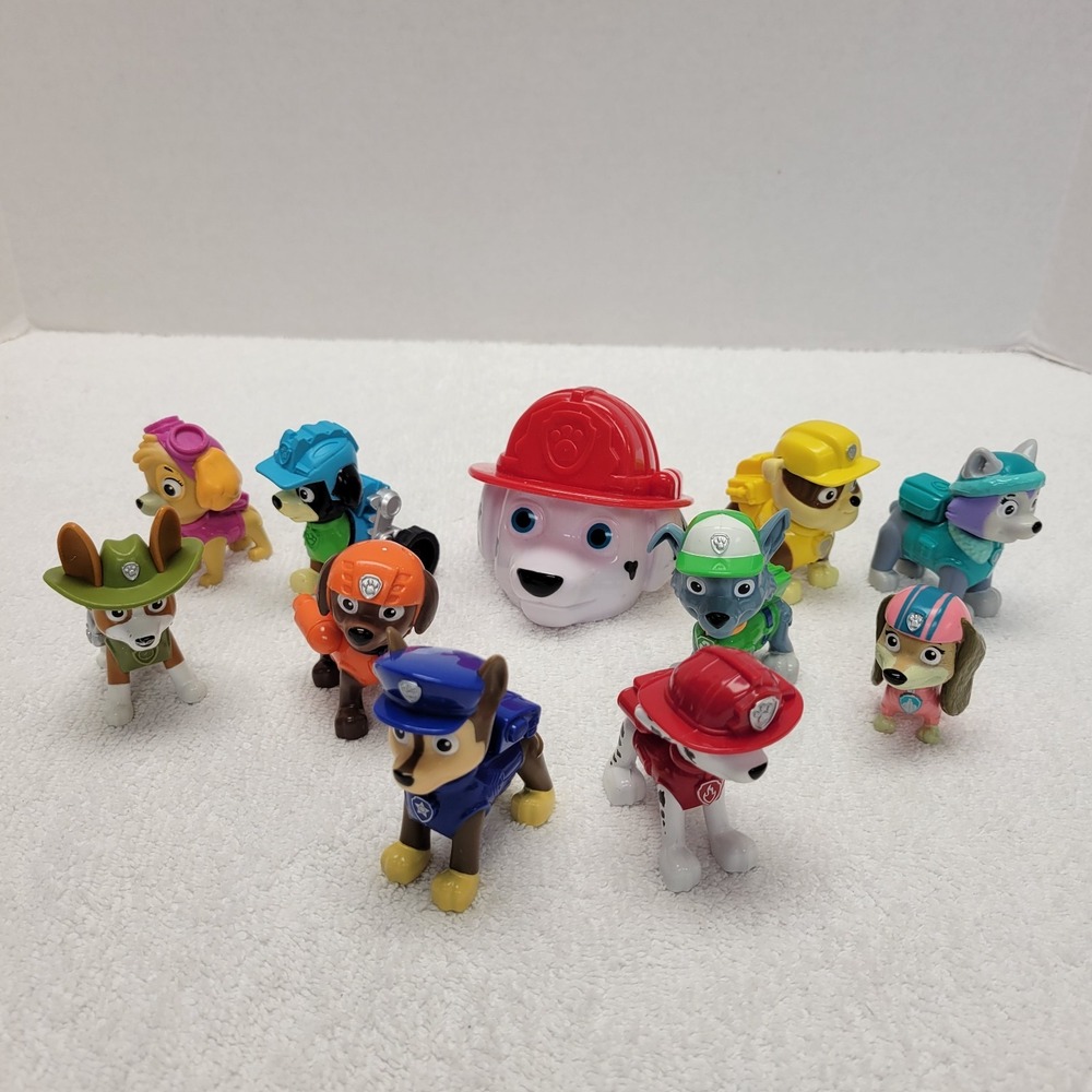 Nickelodeon Lot of 10 Paw Patrol action figures plus bonus